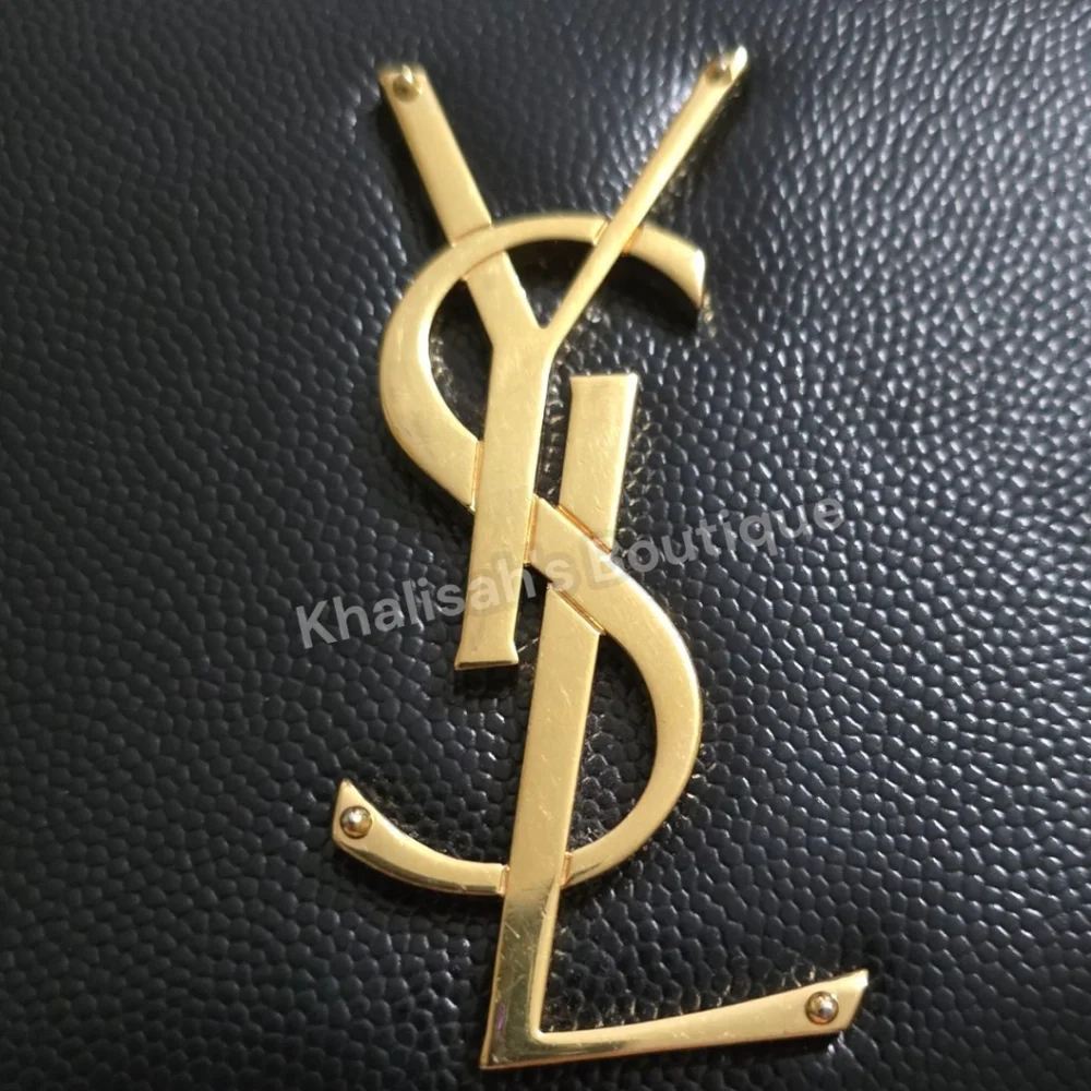 Like New! YSL Saint Laurent KATE CHAIN BAG IN GRAIN DE POUDRE LEATHER MSRP$2268 - Picture 11 of 16